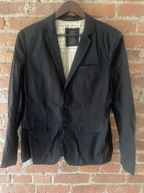 All Saints Black Cotton Men’s Blazer Size 40