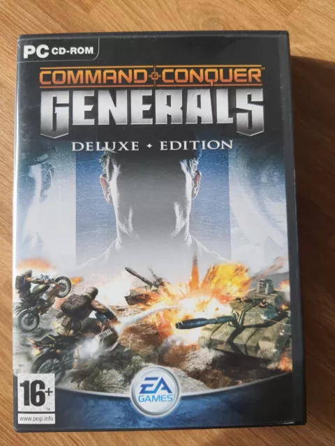 Command & Conquer Generals Deluxe Edition PC CD-ROM Game - Complete With Manual