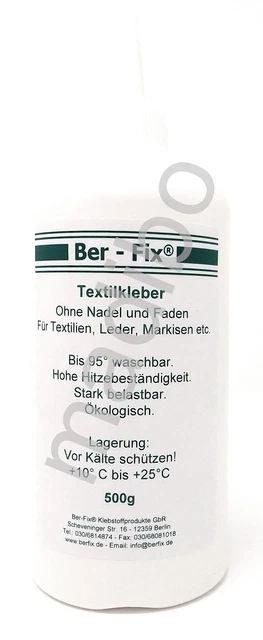 76,00 Euro pro 1 Kilogramm Ber-Fix Textilkleber 500 Gramm Stoffe Leder Markisen