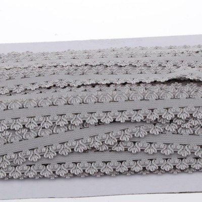 Nastro di Pizzo Rotolo Decorativo Invito a Nozze Carte Decorazioni Nuziali Grigio Nastro Elastico in Pizzo con Cordino Elastico 