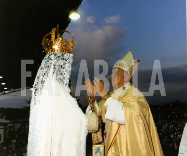 Photo de presse vintage Portugal, Jean-Paul II En Visite, 1982, tirage 20x25 CM