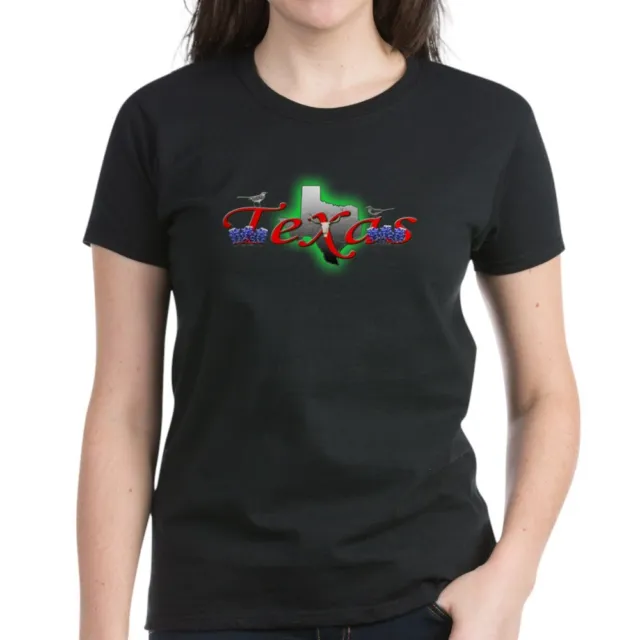 CafePress Texas Women's Dark T Shirt Women's Cotton T-Shirt (135175012)