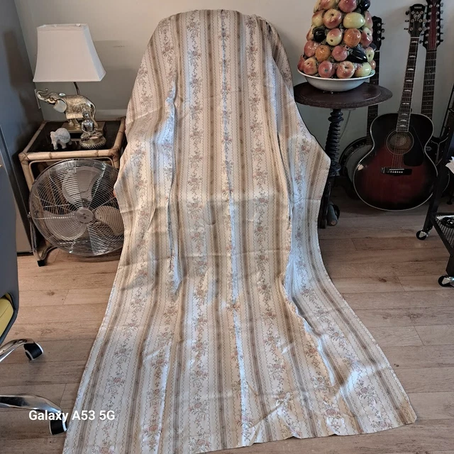 DELIGHTFUL TENDE VINTAGE ANNI '50/60 - SFODERATE - FINITURA SETA-46""Wx87"" - belle