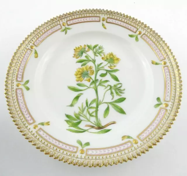 Royal Copenhagen Flora Danica Salade Plaque 3573 Medicago Main Peint Floral