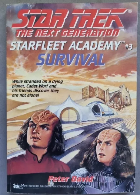 Star Trek: The Next Generation Starfleet Academy #3 - Survival  - paperback book