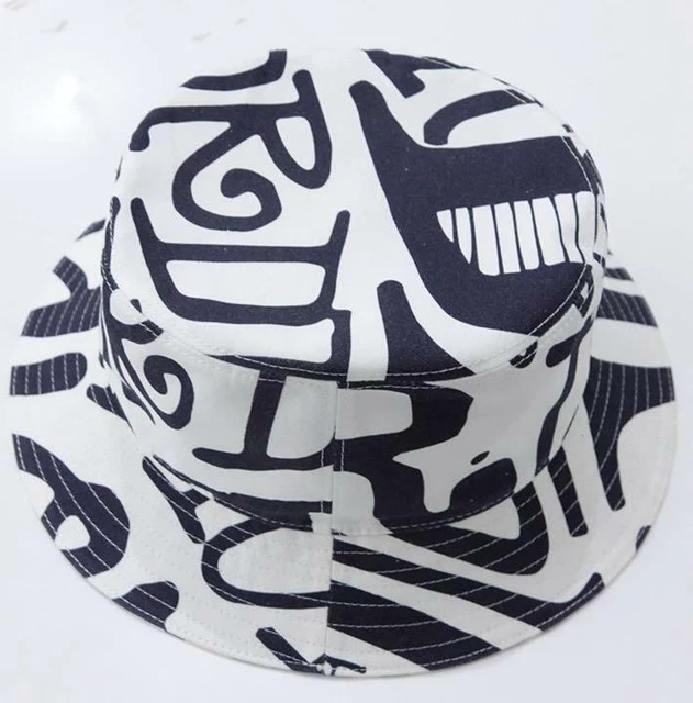 DIOR X SHAWN Stussy Bucket Hat Size M White & Black Nearly Unused