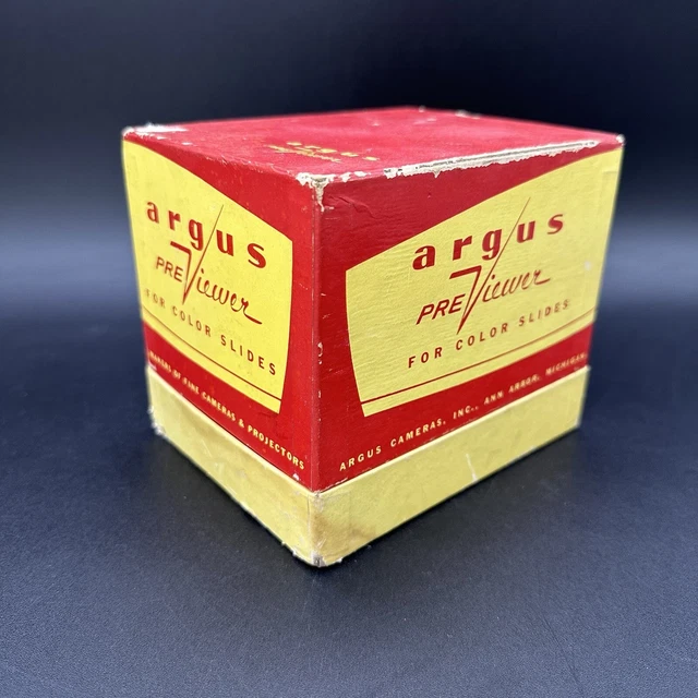 Vintage Argus 35mm Color Slide Pre-Viewer In box