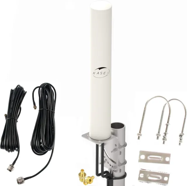 KASER 4G LTE Antenna External Mimo Omnidirectional 698-2700MHz SMA 12dBi