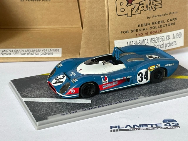 Matra MS630-650 n° 9 2ème 1000km Paris 1969 1/43 Spark SF281