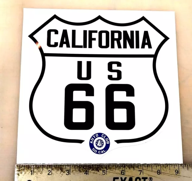 California Route 66 sticker decal sign 9"x8.7"