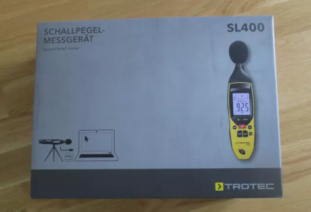 TROTEC Schallpegel Messgerät SL 400 sound level meter wie neu nur 1x benutzt