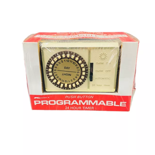 Vintage Kmart Push Button Programmable 24 Hour Timer