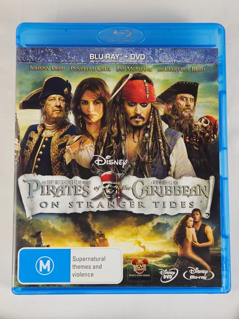 PIRATES OF THE Caribbean On Stranger Tides Blu-ray + DVD Region B Mint ...