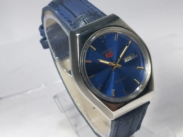 Seiko - SEIKO 5, DIAL BLU - Sans Prix de Réserve - Homme - Automatique, date du jour, cadran