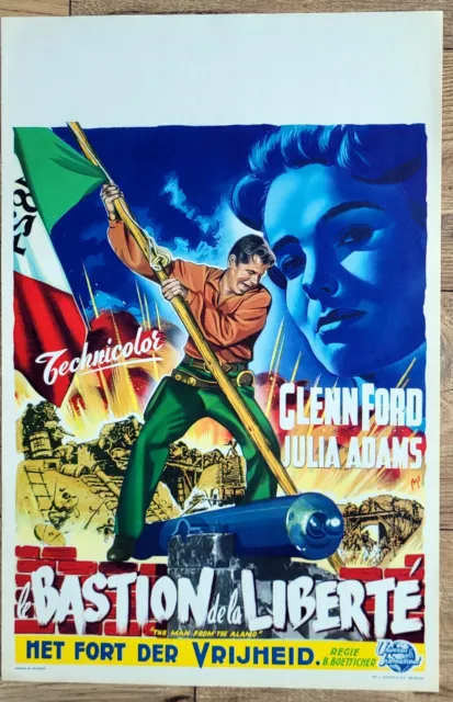 belgian poster western MAN FROM THE ALAMO, GLENN FORD, BOETTICHER, CANON, BOS