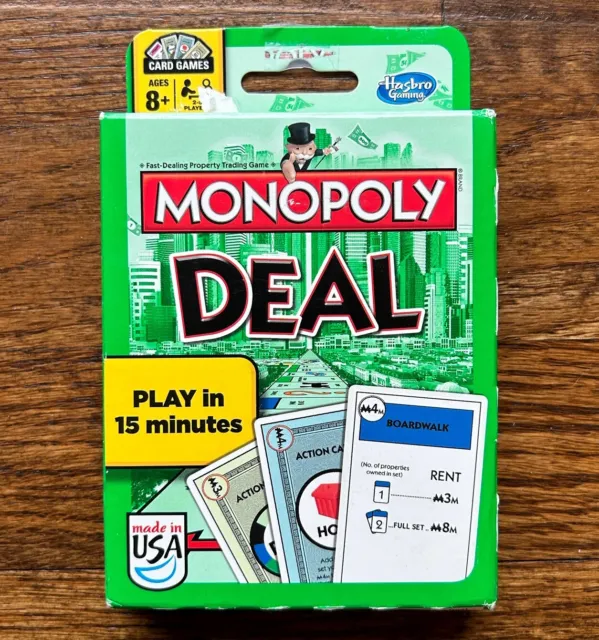 Monopoly Deal Playing Card Game – Parker Brothers Hasbro (Sealed Deck)