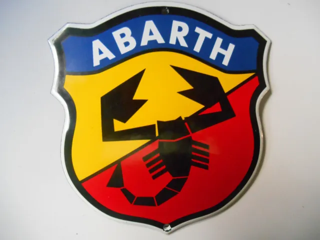 Abarth Wappen Logo Emblem Tuning Garagen Schrauber Werkstatt Email Schild