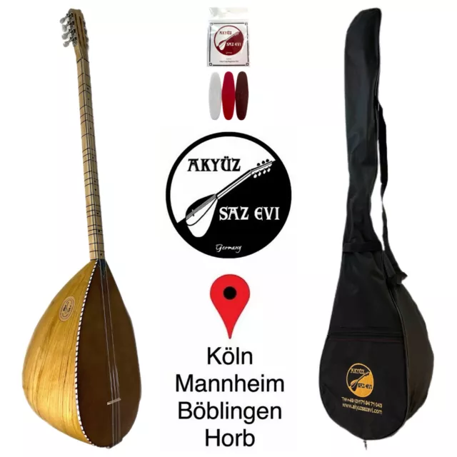 Saz/Baglama/Yeni/Neu - Uzun Sap (Langhals) Tonabnehmer Mekanik Burgu