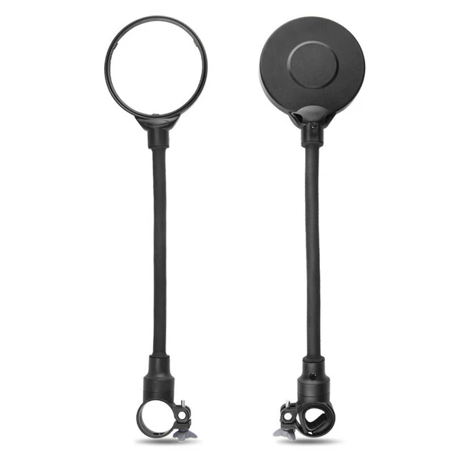 2Pcs Bicycle Adjustable Convex Rear View Handlebar Mirrors Bike Rearview Mirror