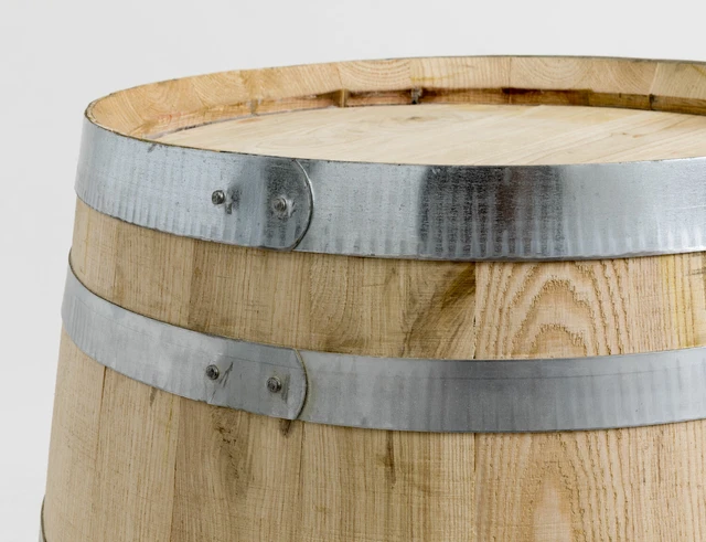 Tonneau 100L En Châtaignier Naturel - Table Extérieure Ou Récupérateur D'eau