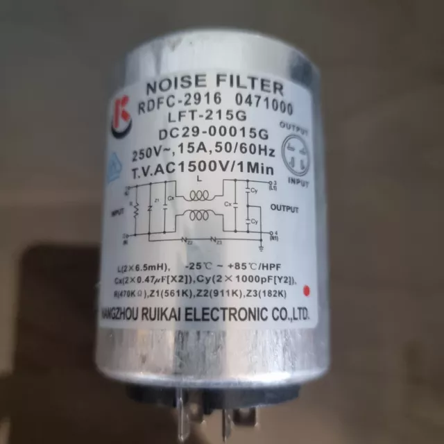 SAMSUNG NOISE FILTER For Ww80H7410EW Ecobubble washing Machine £19.50