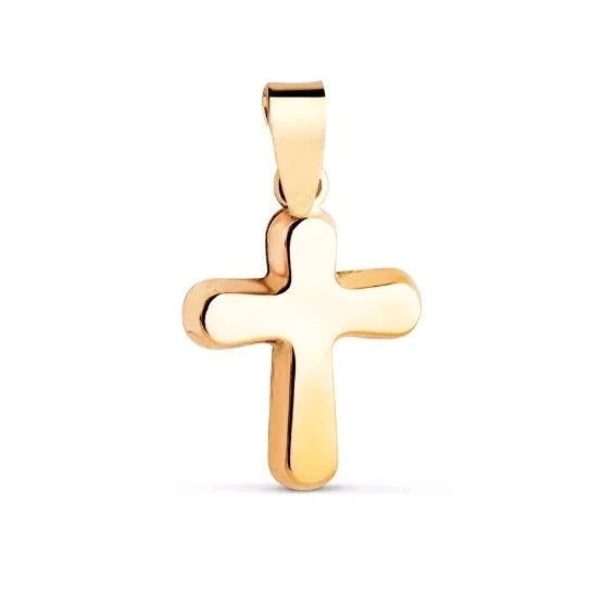 Pendentif Croix Losange En Or Massif 18K - 20 Mm - Neuf Avec étiquettes - Unisexe