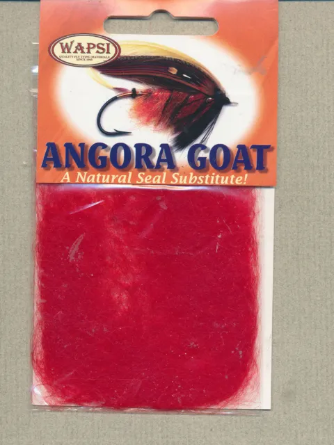 Angora Goat dubbing - red     AG056