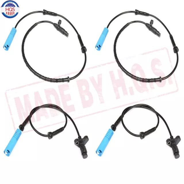 For BMW E39 525 528 540 Front Rear Left Right ABS Wheel Speed Sensor Set of 4