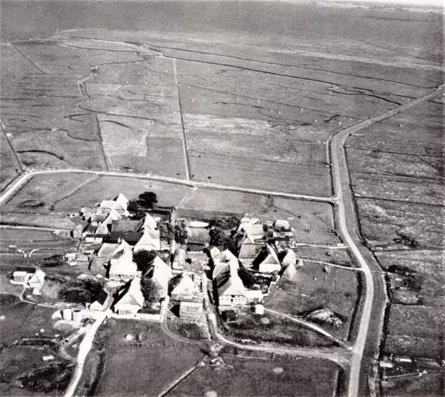 Luftbild Hallig Hooge - 1950er Jahre