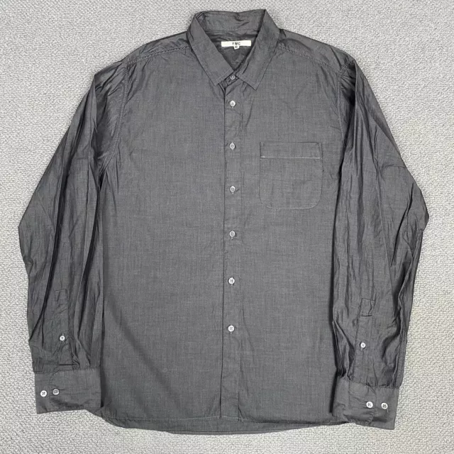 Camicia YMC YOU MUST CREATE da uomo XL extra large cotone manica lunga abbottonata