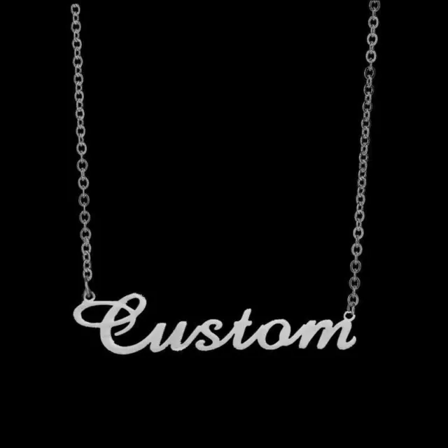 Personalized Name Custom Necklace Stainless Steel Pendant Fashion Memorial Day