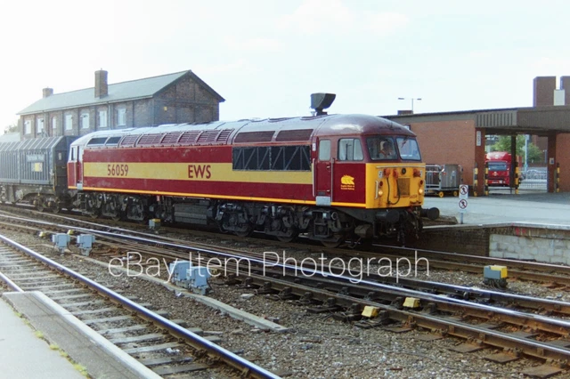 CLASS 56 56059 Locomotive Derby Station 29/7/97 Railway 35mm Negative £ ...