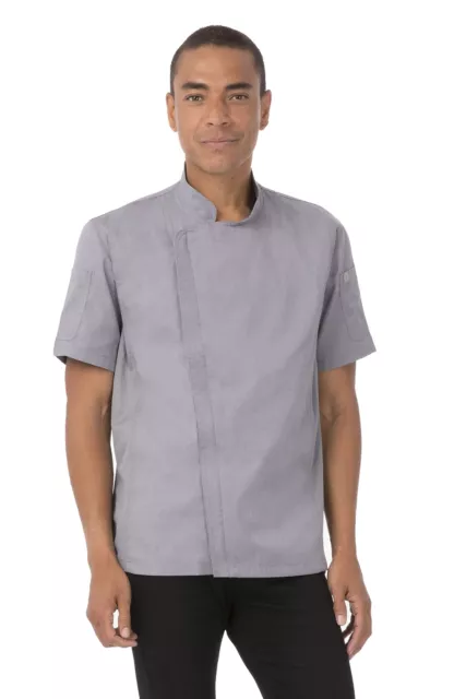 Chef Works Men's Springfield Chef Coat Grey Small