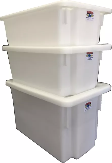 Okka 32 Litre Stack Nest Storage Container Food-Grade #7 Plastic Crate