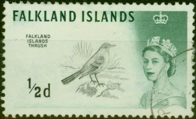 Falkland Islands 1962 1/2d Schwarz & Myrtle-Green D. L.R SG193ab Entry V. f. U