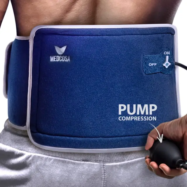 Back Compression Ice Pack | Pump It up for Ice Cold Pain Relief | Compress Yours