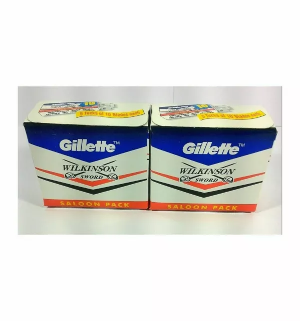 200 x gillette wilkinson espada cuchillas de afeitar de doble filo DE...