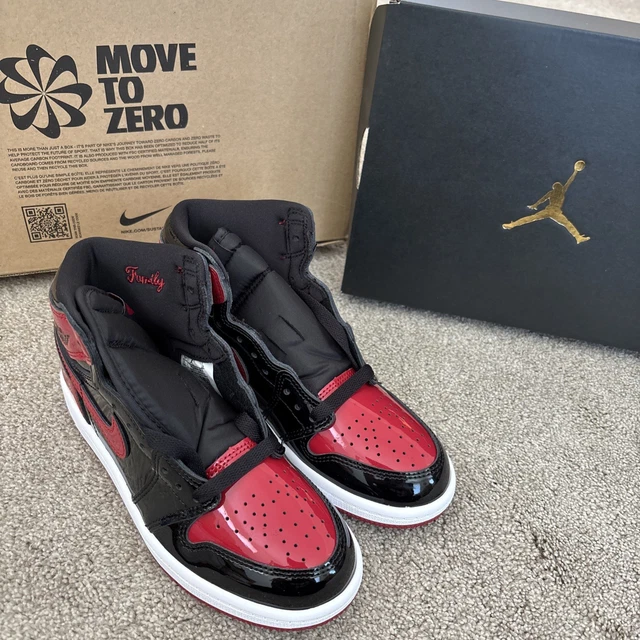 JORDAN RETRO High OG (PS) UK Kids Black/varsity Red-white