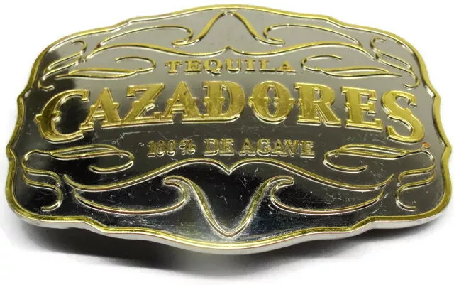 Cazadores Tequila Belt Buckle Vintage 100% De Agave Big Nice
