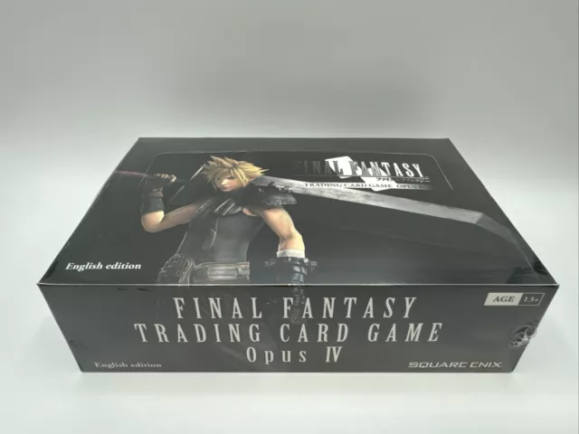 Final Fantasy TCG Opus IV 4 Booster Box English 36 Packs Brand New Sealed!