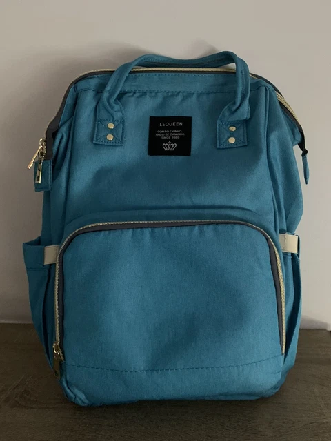 Large Multifunctional waterproof Blue Baby Diaper Nappy Bag