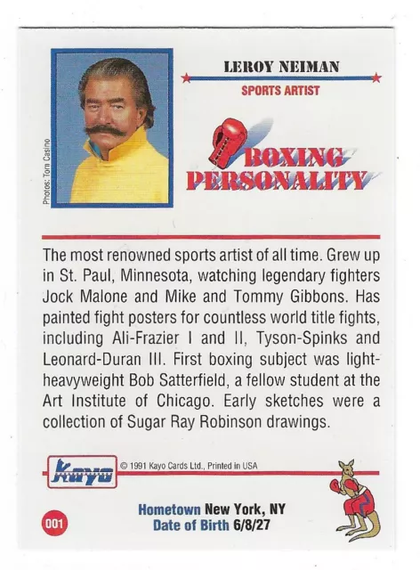 1991 KAYO BOXING * Your Choice * You Pick * MARCIANO FOREMAN CHAVEZ * HAGLER +++ 2