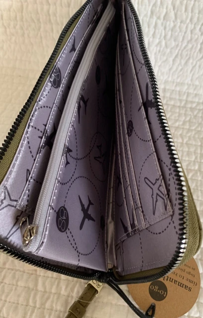 Samantha Brown To-Go Travel Wristlet Khaki Green 3