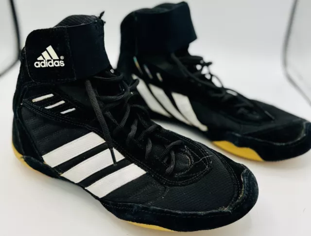 ADIDAS BLACK HIGH Top Basketball Shoes APE 779001 Mens 9 M Sneaker ...
