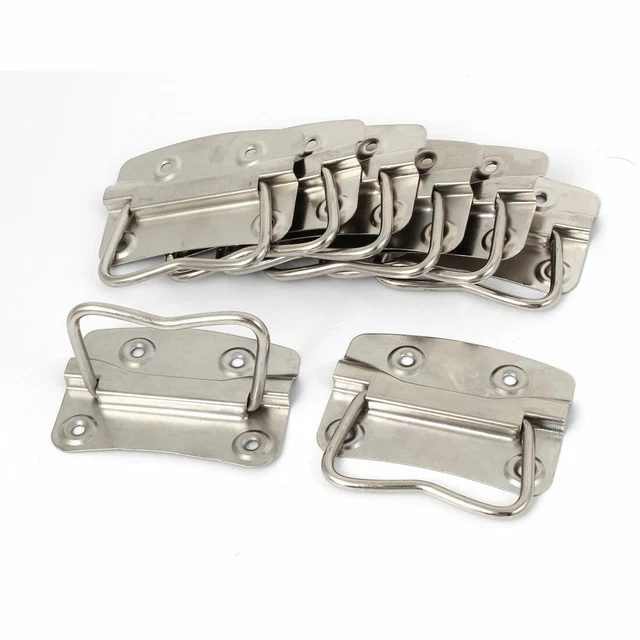 Metal Flush Mounted Type Box Pulls Tool Chest Trunk Handles 3.5" Length 8pcs