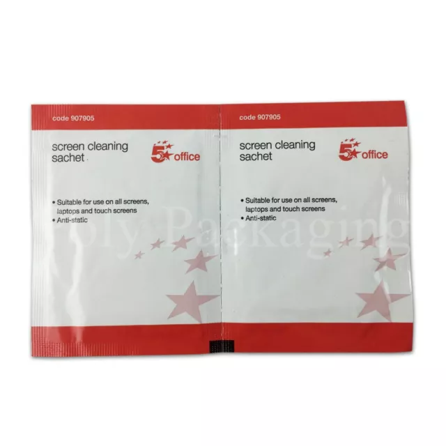 10 x SCREEN CLEANING WIPES for Laptop Screens Clean TV/Phone/Tablet Cleaner