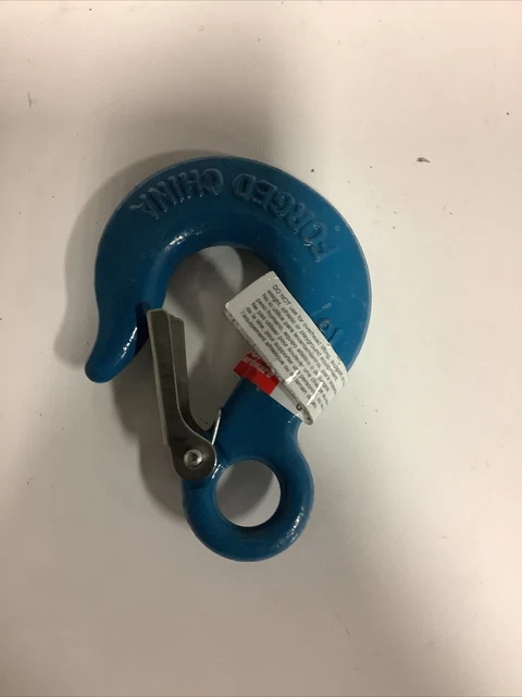QTY3 National Hardware Forged Steel Blue 5/16" Eye Slip hook With Latch N265-512