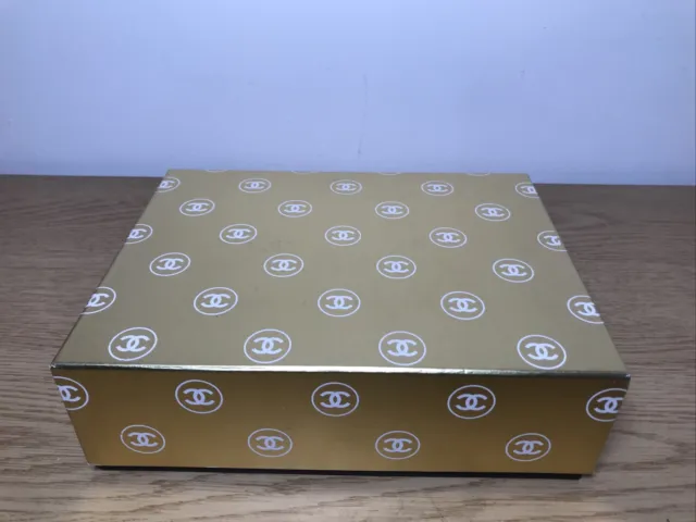 GENUINE MAGNETIC CHANEL Gift Box, Ribbon, Camillia, tissue - approx  42x31x18 cm £40.99 - PicClick UK
