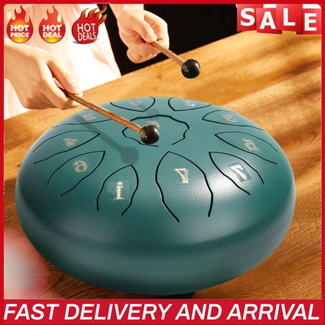Stahlzungen-Trommel mit 11 Tönen Hand-Pan-Tank-Trommel Percussion Instrument (Gr