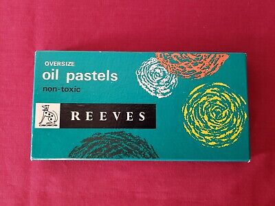 Pasteles al óleo vintage de gran tamaño Reeves - conjunto de 16 - 162 - hechos en Japón - nuevo de lote antiguo